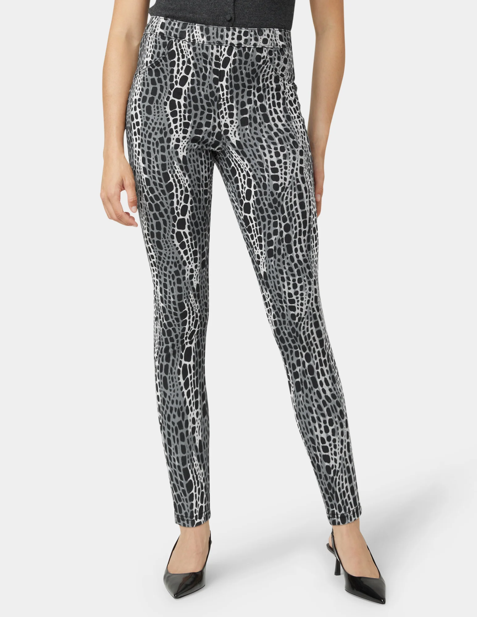 Abstract Animal Denim Legging
