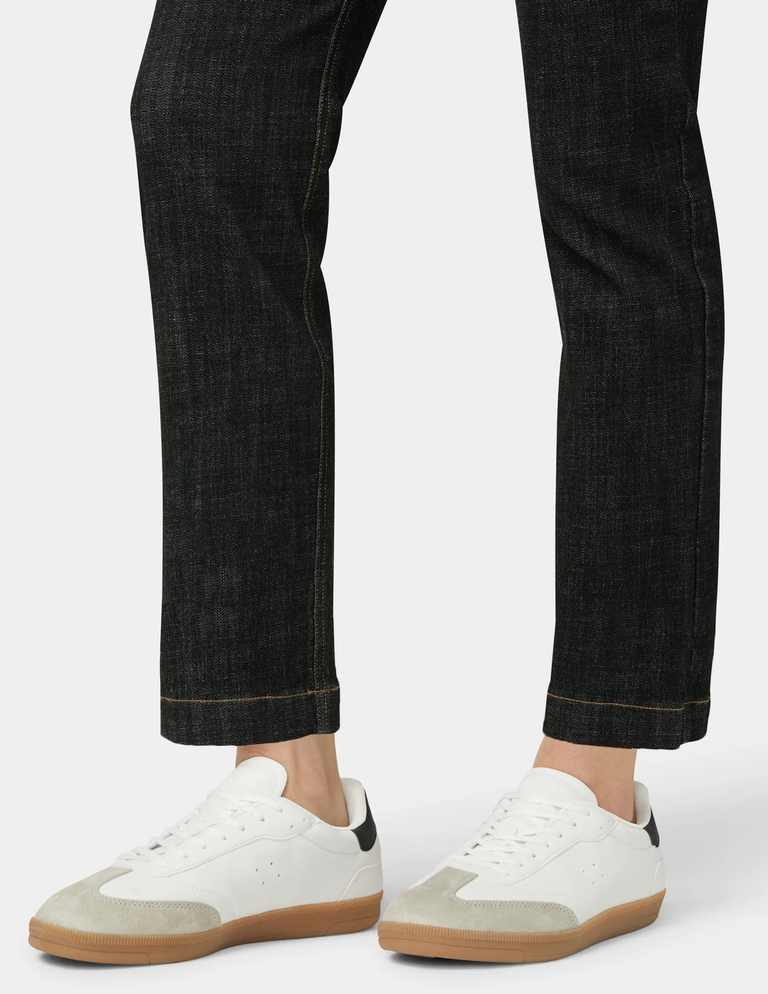 Crosshatch Denim Straight Leg Pant - Image 6