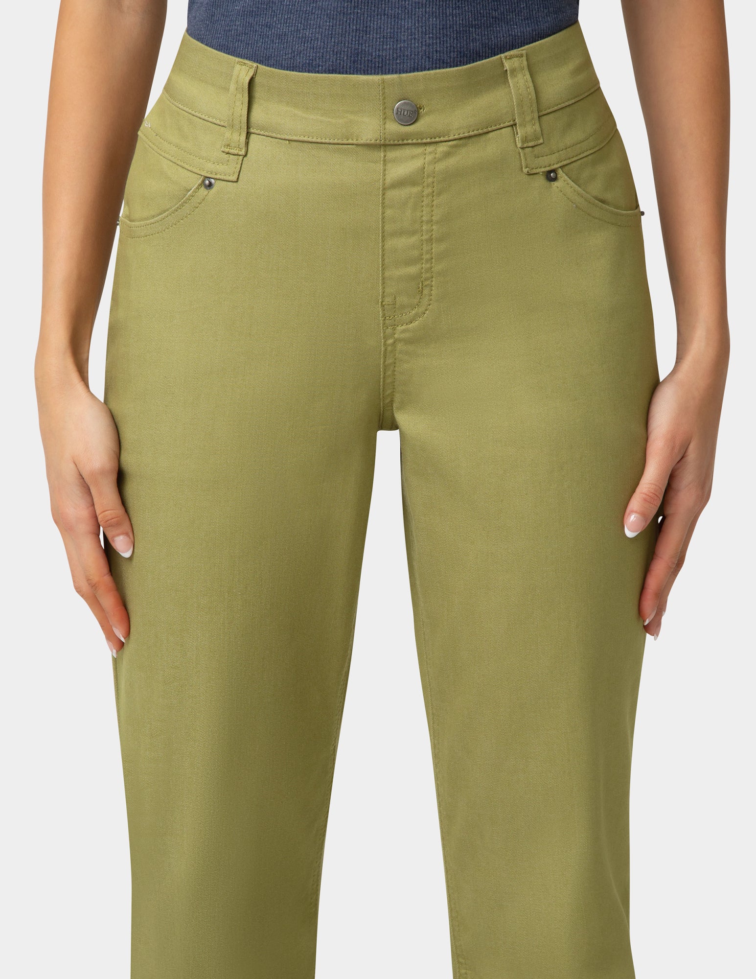 Crosshatch Denim Straight Leg Pant - Image 4