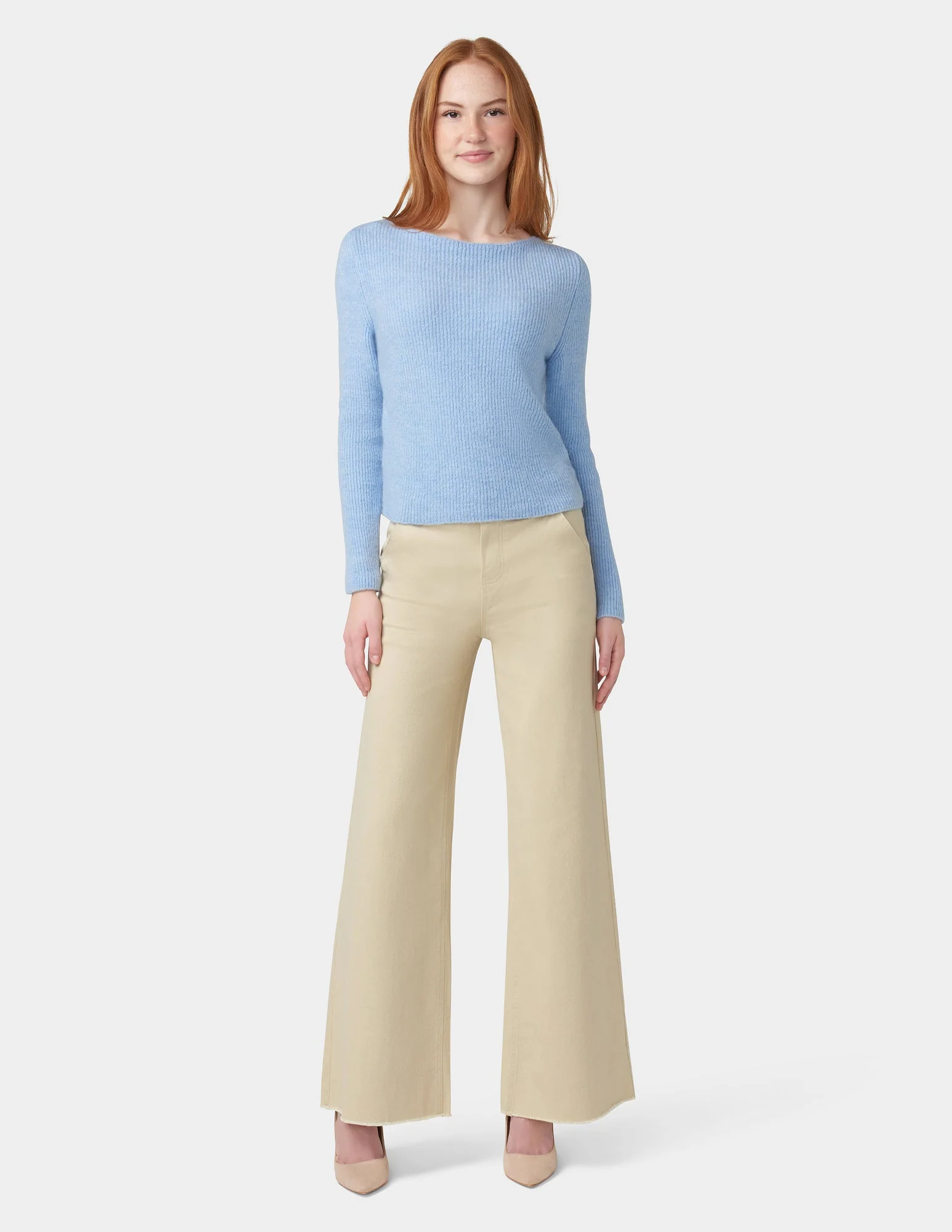 Frayed Edge Wide Leg Denim - Image 7