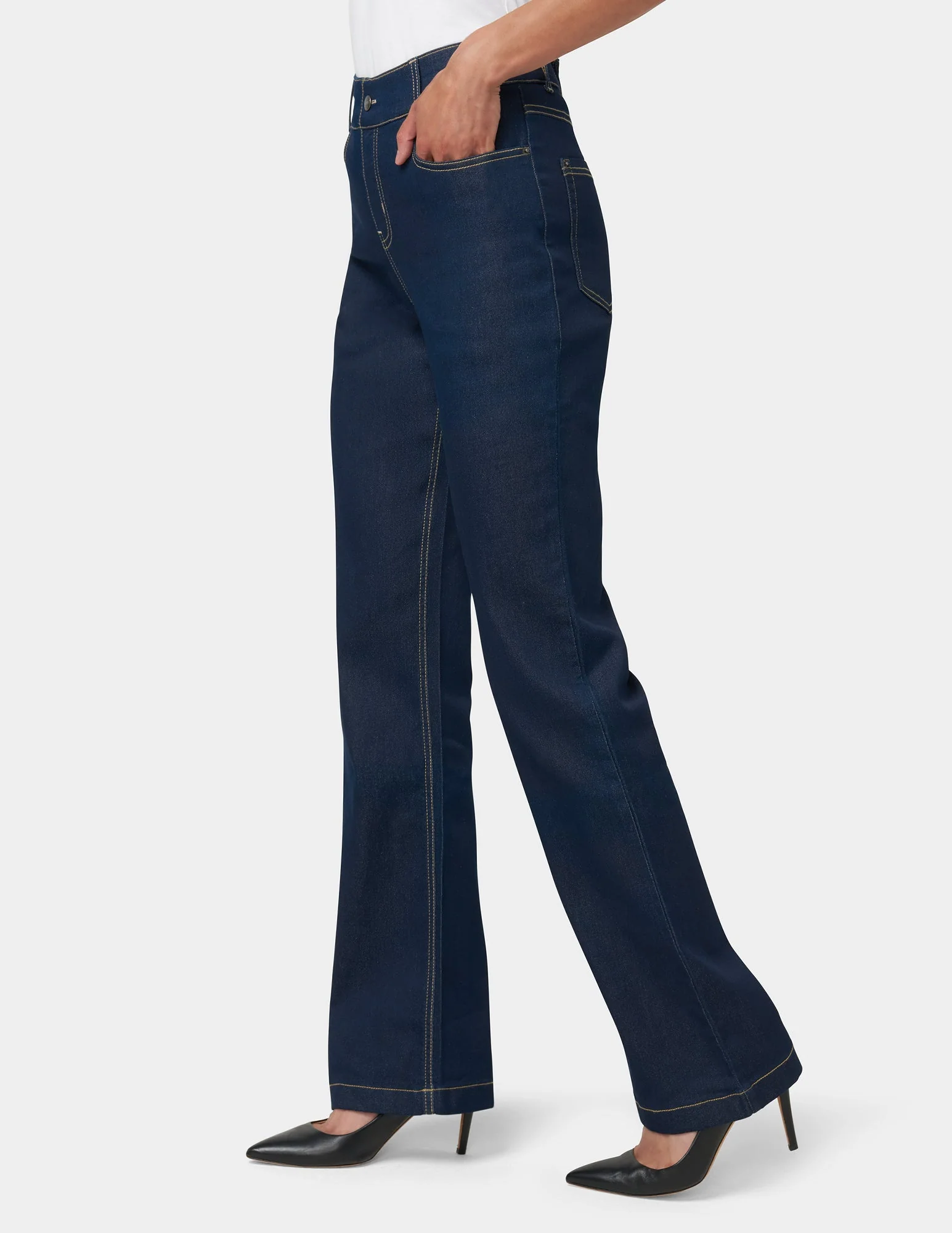 Hi-Rise Bootcut Denim - Image 4