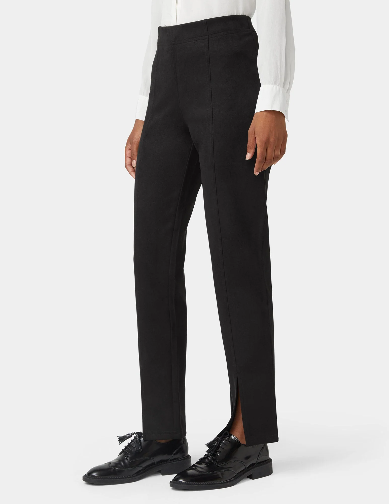 Hi-Rise Suede Straight Legging - Image 5