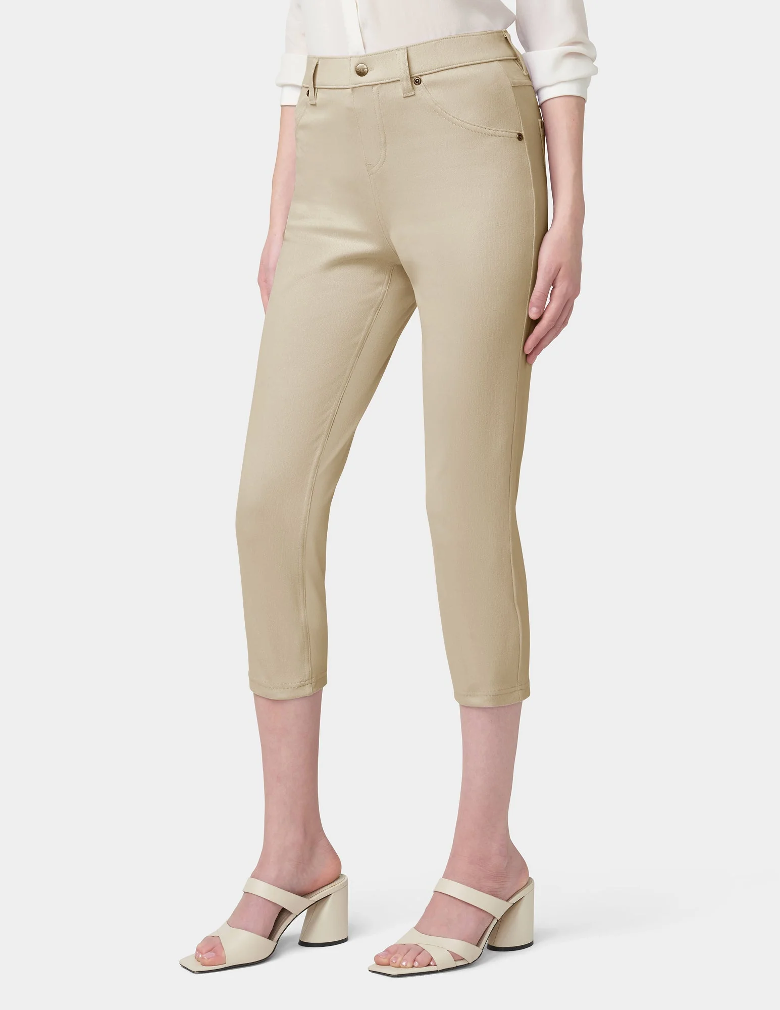 Hi-Rise Ultra Soft Denim Capri Legging - Image 6