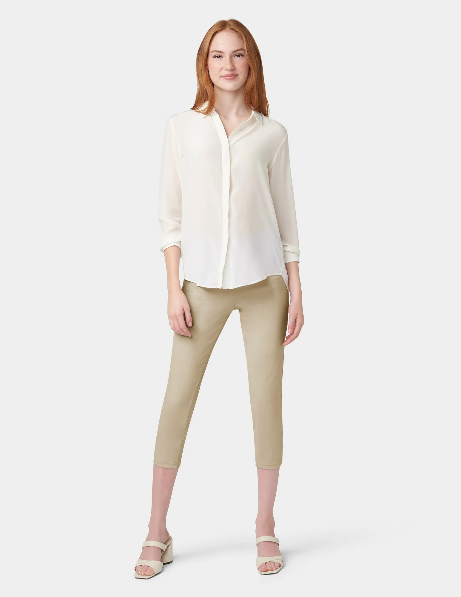 Hi-Rise Ultra Soft Denim Capri Legging - Image 7