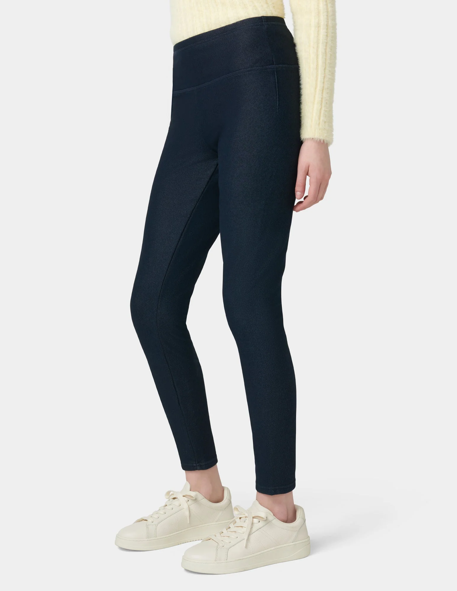 Plush Lined Denim Legging - Image 4