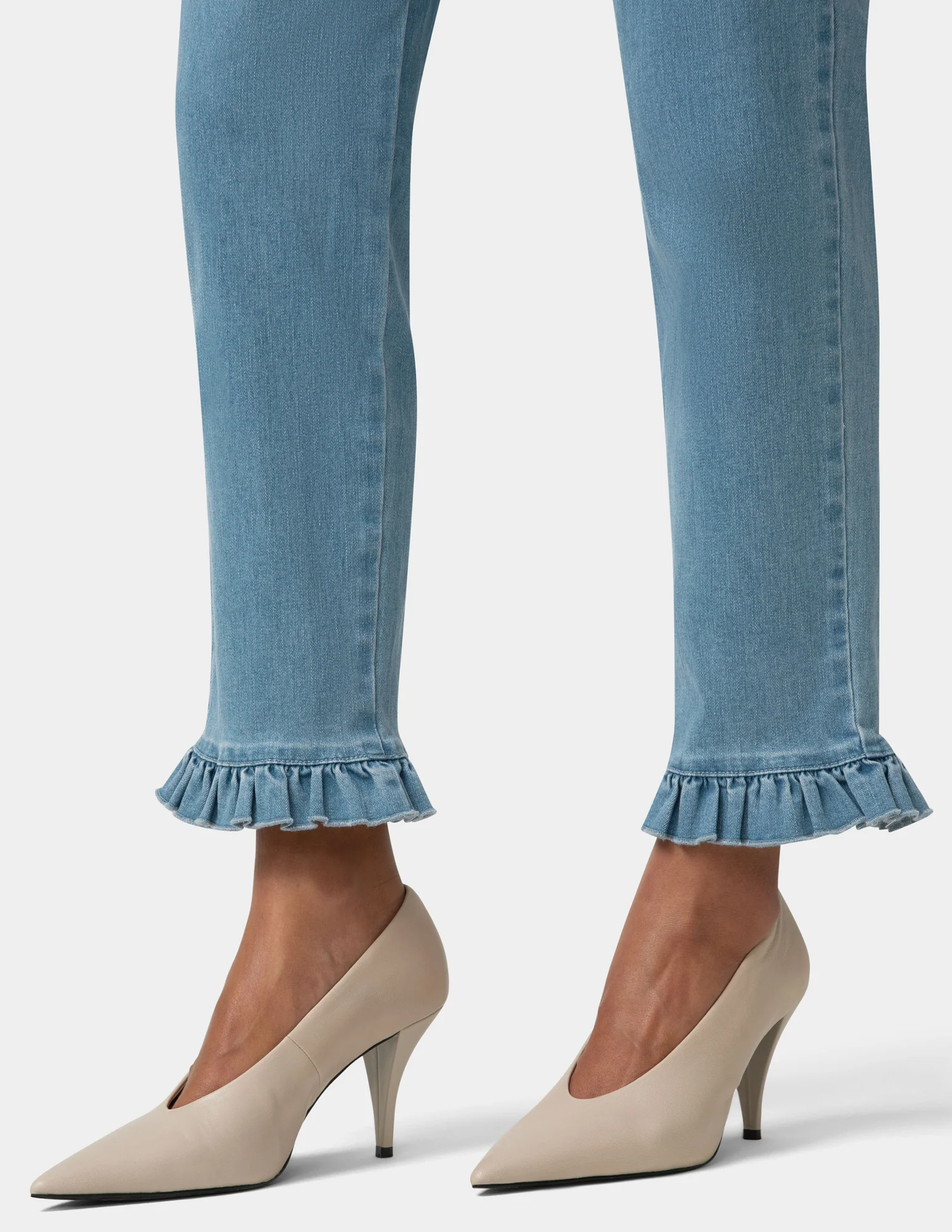 Ruffle Denim Skimmer - Image 5