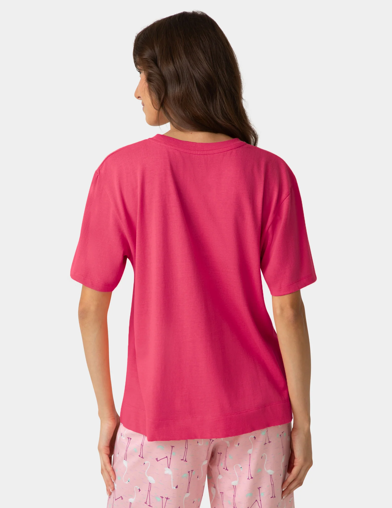 Short Sleeve Cotton Candied Boxy PJ Tee - Image 3