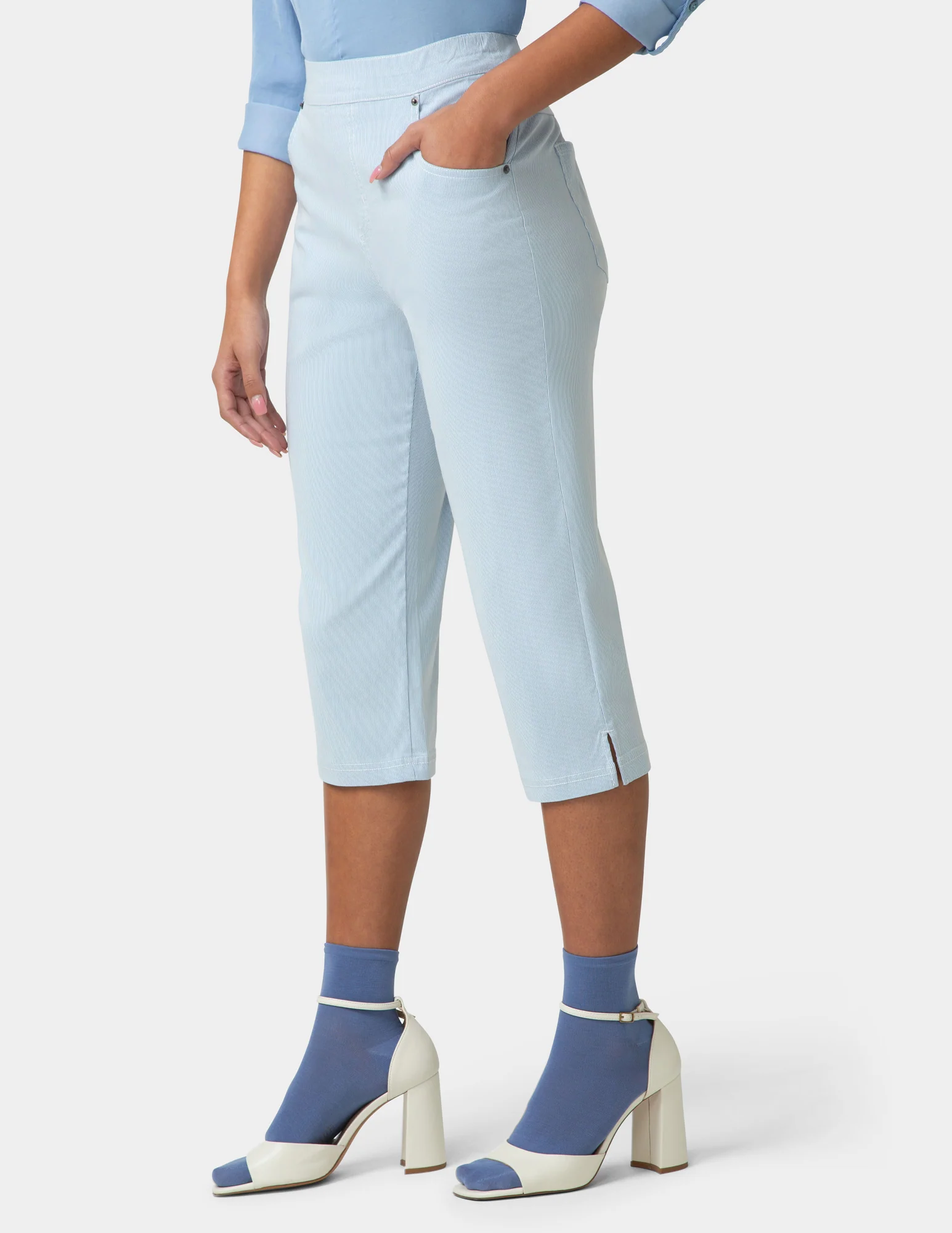 Spring Stripe Pedal Pusher - Image 6