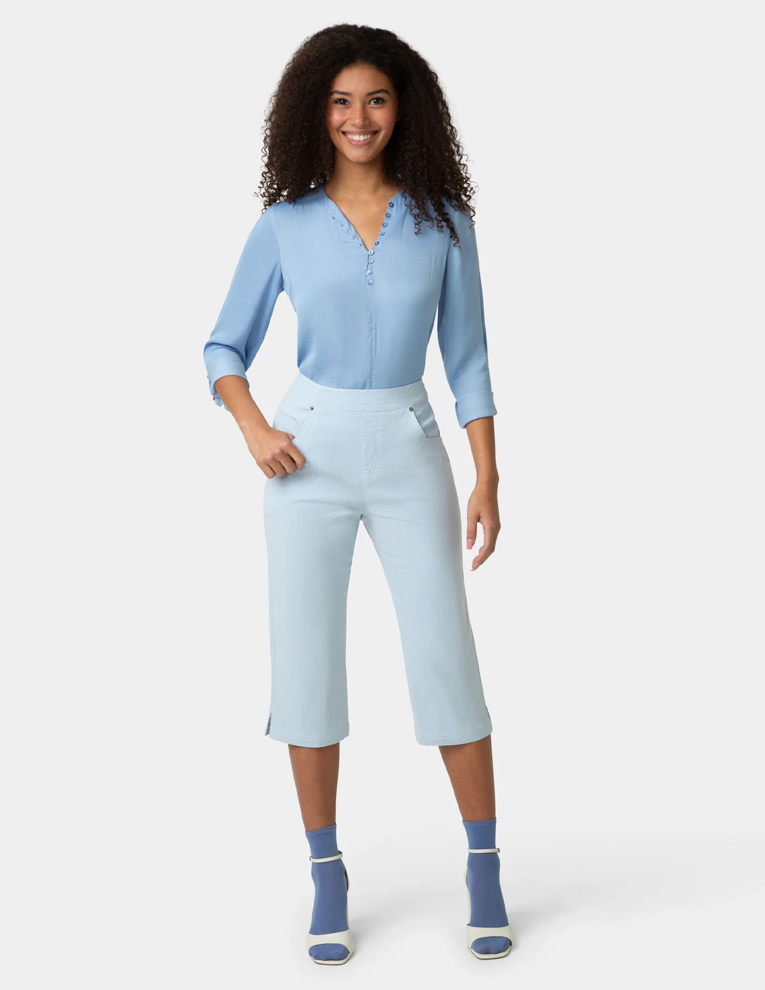 Spring Stripe Pedal Pusher - Image 7