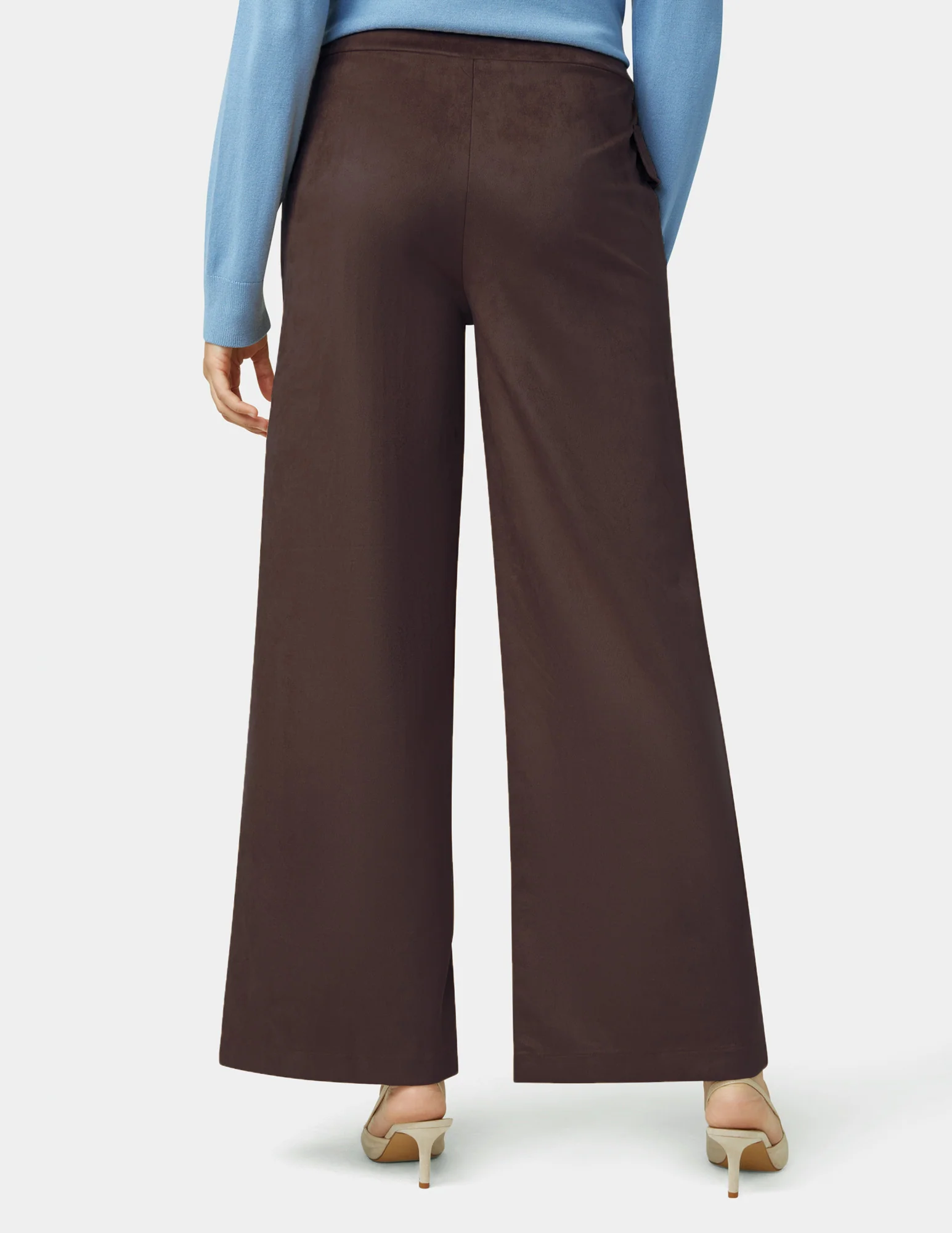 Suede Wide Leg Pant - Image 3