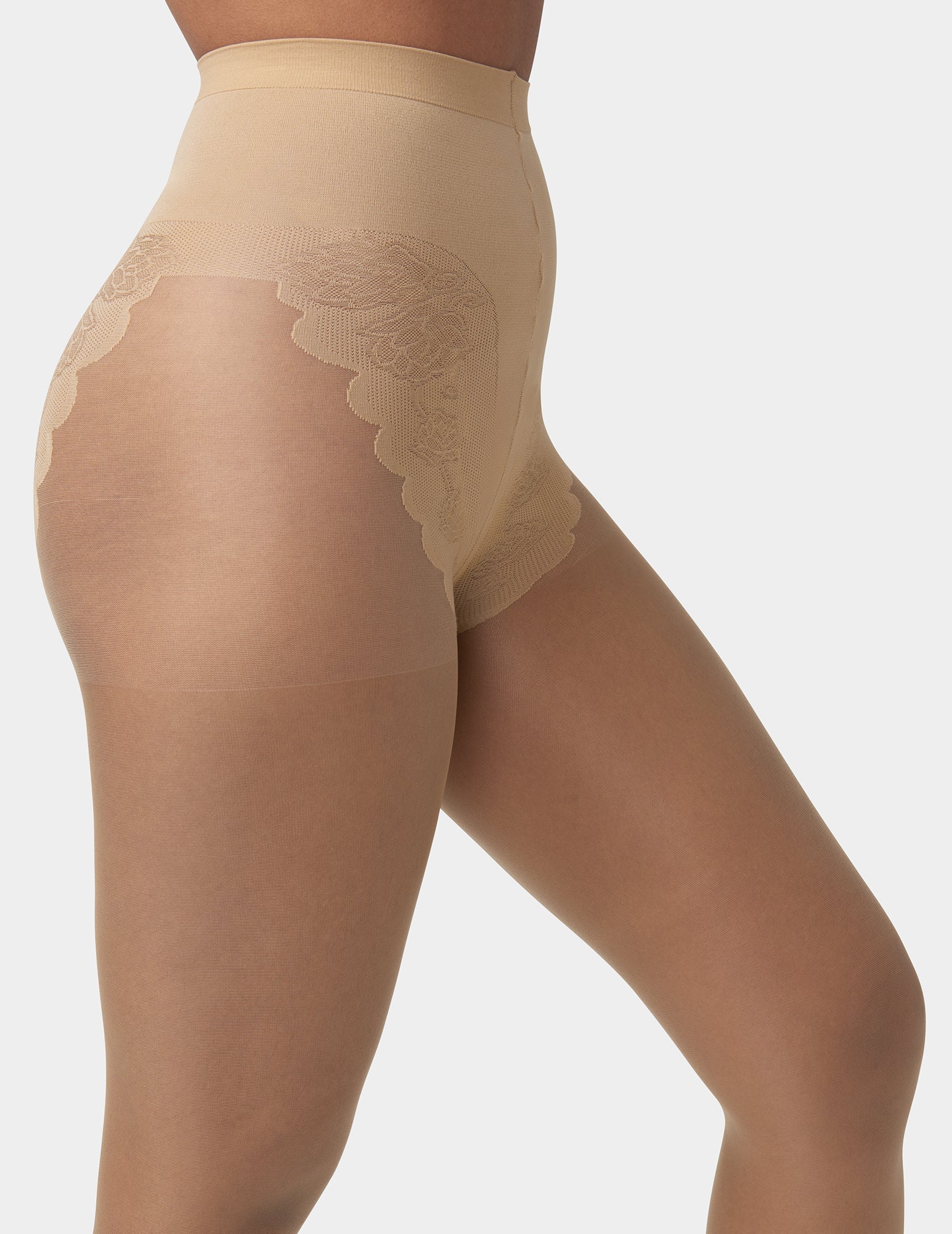 Toeless Control Top Pantyhose - Image 2